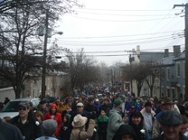 Crowd marches to Marye's Heights